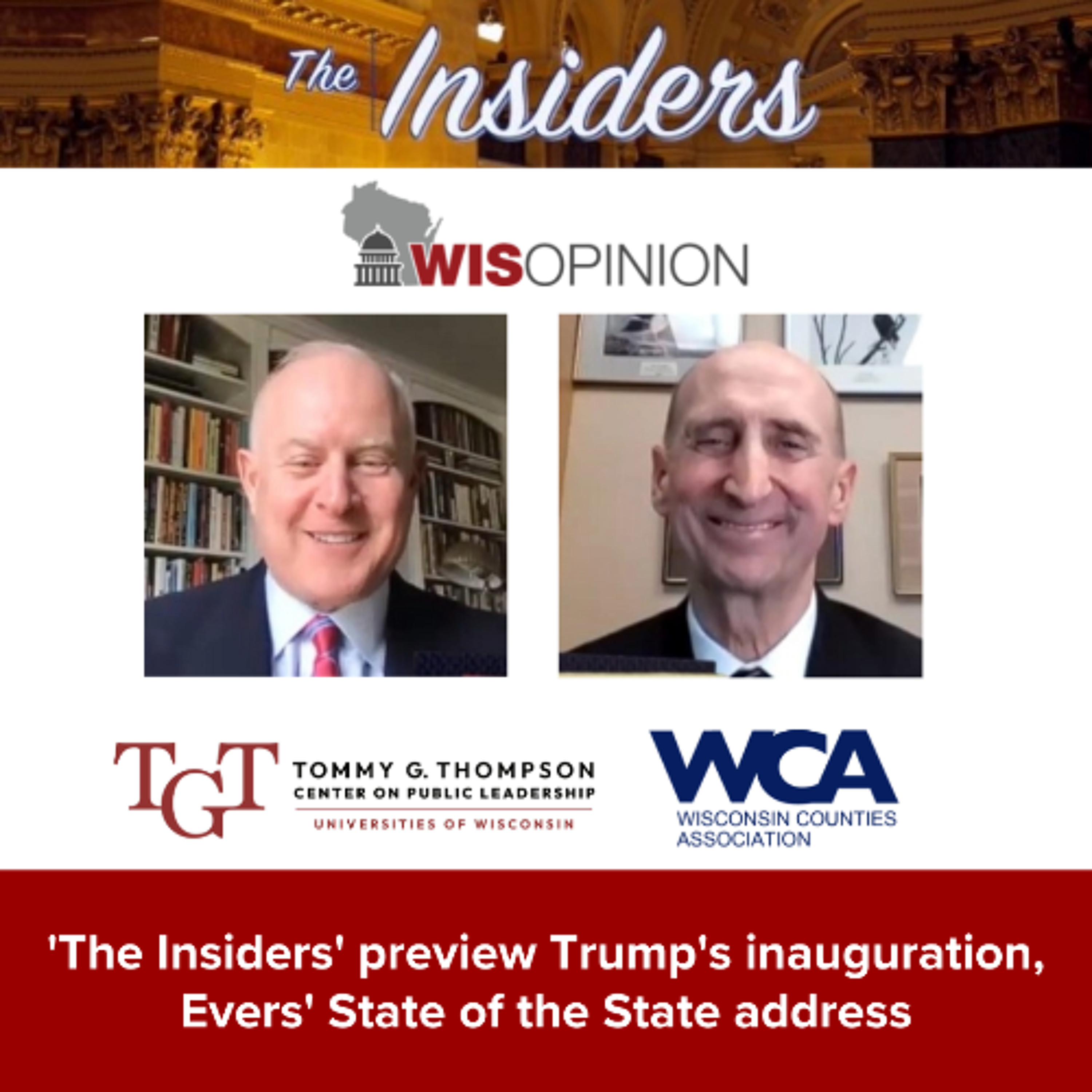 'The Insiders' preview Trump's inauguration, Evers' State of the State address