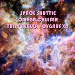 BOARDING PASS --> SPACE SHUTTLE ON THE OMEGA CRUISER ACROSS THE TULIP NEBULA CYGNUS X-1
