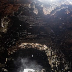 Iceland, Raufarhólshellir Lava Tunnel Dripping on Rocks