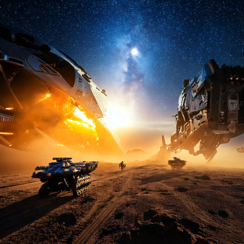 Intergalactic battle