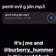 {djvMp} Burberry Hummer - pent evil g (prod evilgiane)