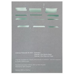 Exercise 1 (for Piano and Tape)