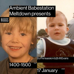 Ambient Babestation Meltdown Jan 2025 Noods show with DJ Persuasion b2b Ill Evans