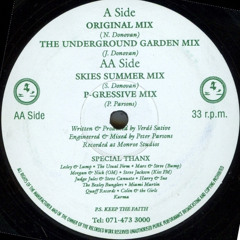 VERDE SATIVE POSITIVE CULT EP  "SKIE'S SUMMER MIX"  1993