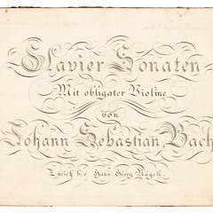 J.S.Bach: Sonate Nr. 5 F-Dur für Klavier & Violin obl. BWV 1018. Transkr. für zwei  Klaviere