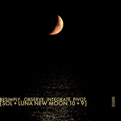 BeSimply...Observe. Integrate. Pivot. {Sol + Luna New Moon 10 + 9}