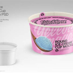 Ice Cream Container Mockup Free Kostenlos Downloaden