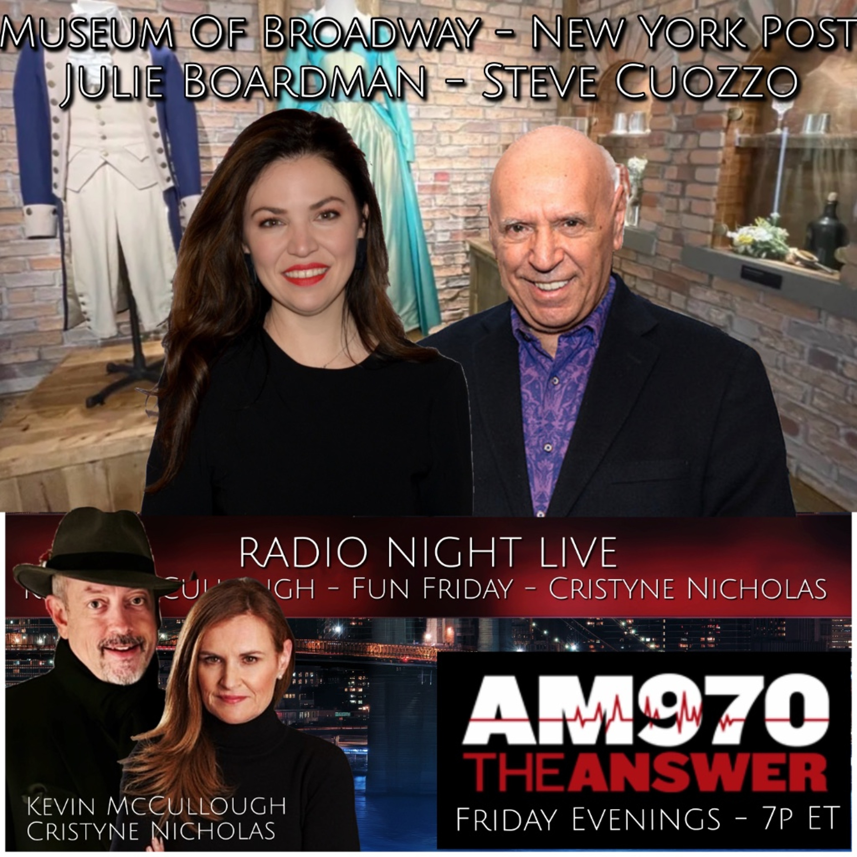 Julie Boardman (Museum of Broadway) & Steve Cuozzo (NY Post)