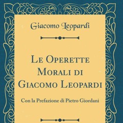 45 Audiolibri Prof. Schiavone "Dialogo d'Ercole e di Atlante" da Operette Morali di Giacomo Leopardi