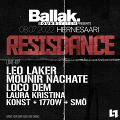 DJ-set @ Ballak pres. Resisdance 08.07.2022