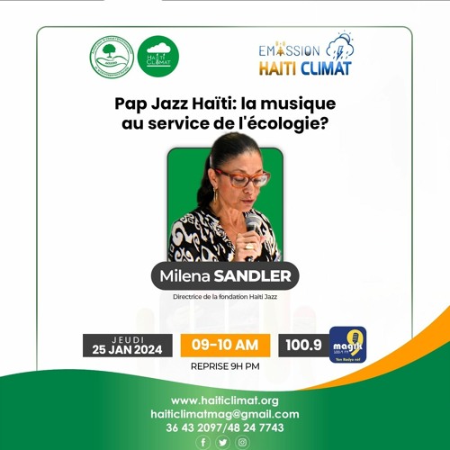 Stream Haiti Climat 25 Janvier 2024, Milena SANDLER, Directrice de la