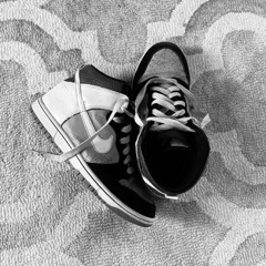 nikes on the carpet