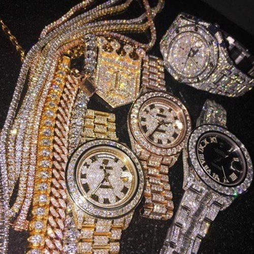 diamond chains and watches