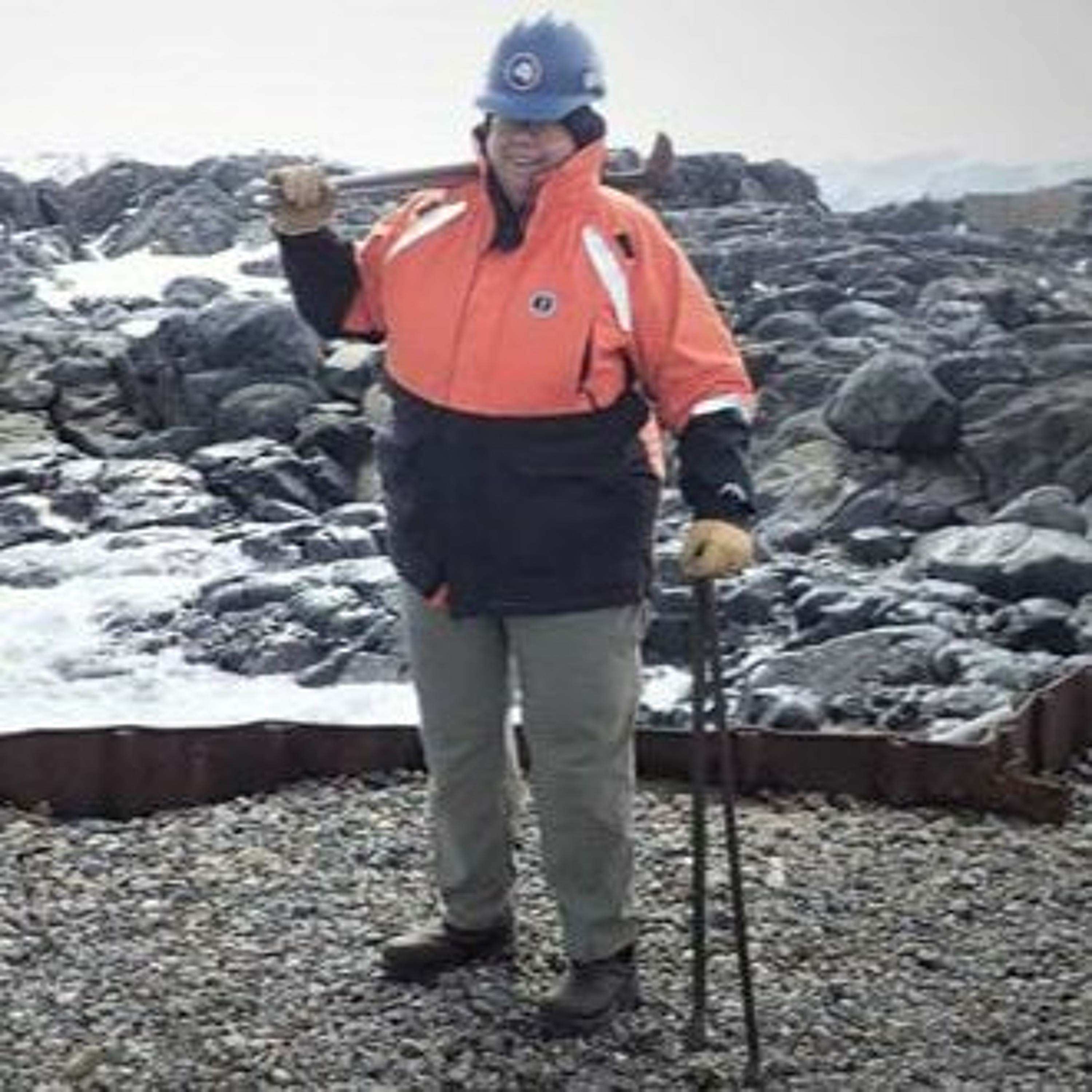 Zee Evans, facilities maintenance supervisor, Palmer Station on the Antarctic Peninsula episode artwork