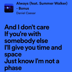 always - daniel caesar (cover)