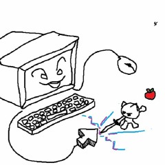 Cat And Apple Vs The Computer