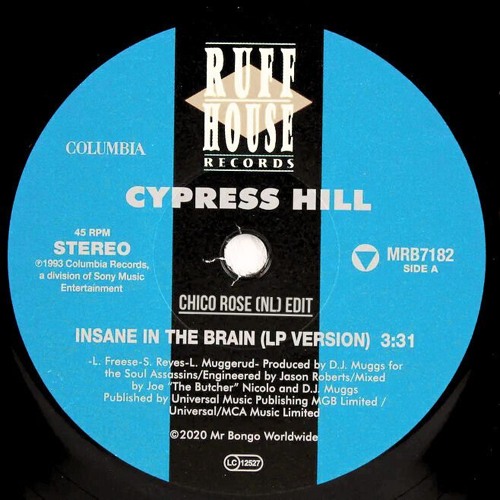 Cypress Hill - Insane In The Brain (Chico Rose (NL) Edit) (Support by Franky Rizardo)
