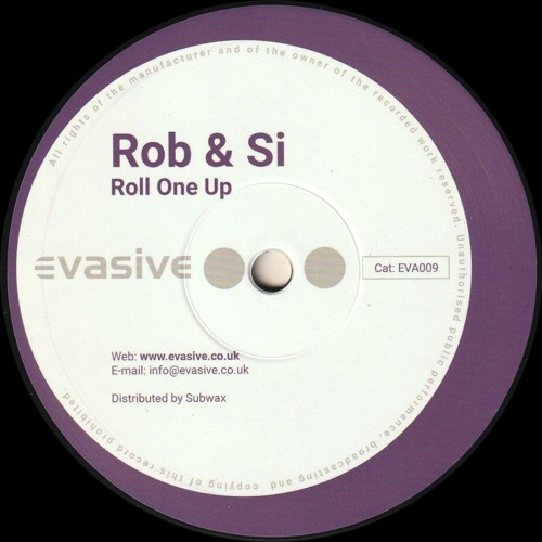 Rob & Si - Roll One Up / Zebraz (EVA009)