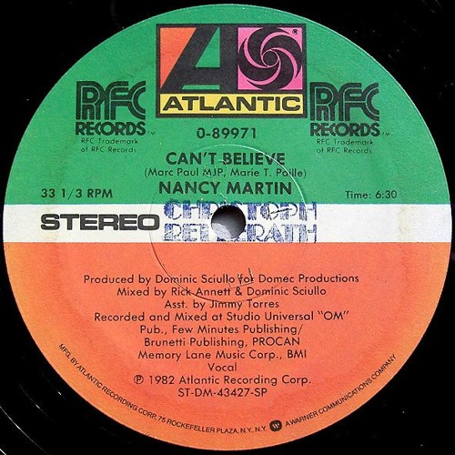Nancy Martin - Can't Believe