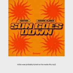 Tobtok, Hanne Mjøen - Sun Goes Down (Richie Thomas Edit)
