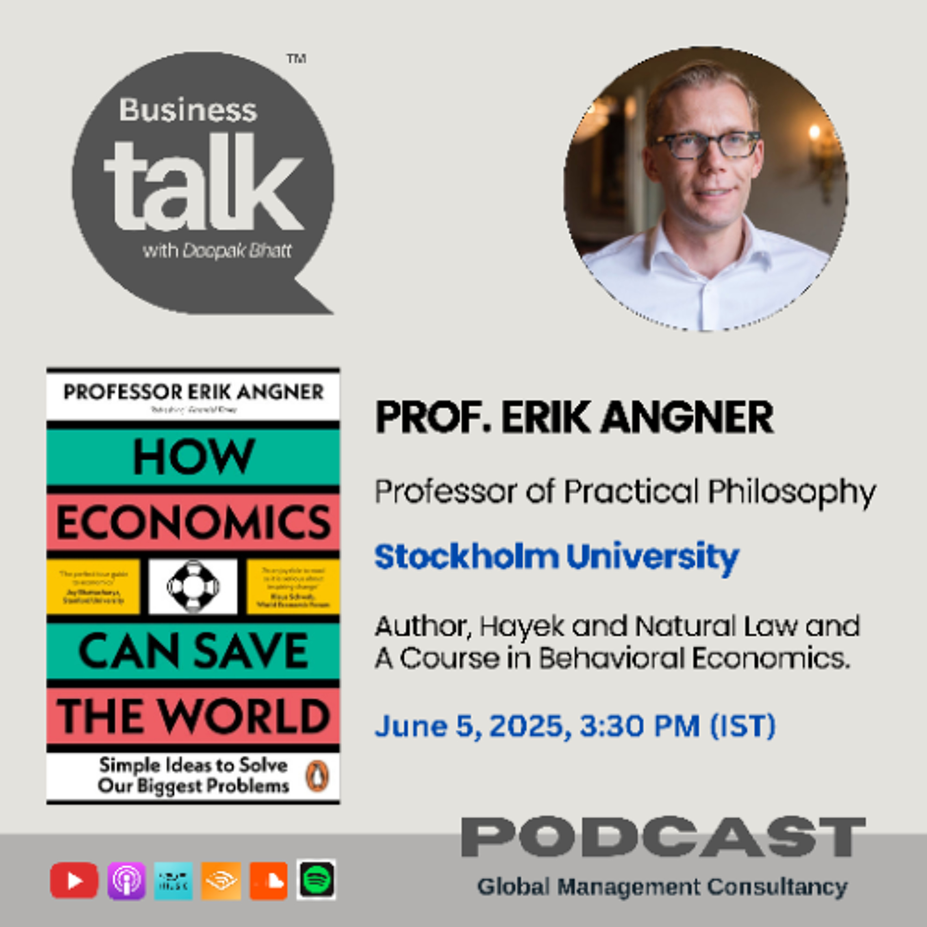 Can Economics Really Save the World? A Deep Dive into Erik Angner’s Groundbreaking Book episode artwork