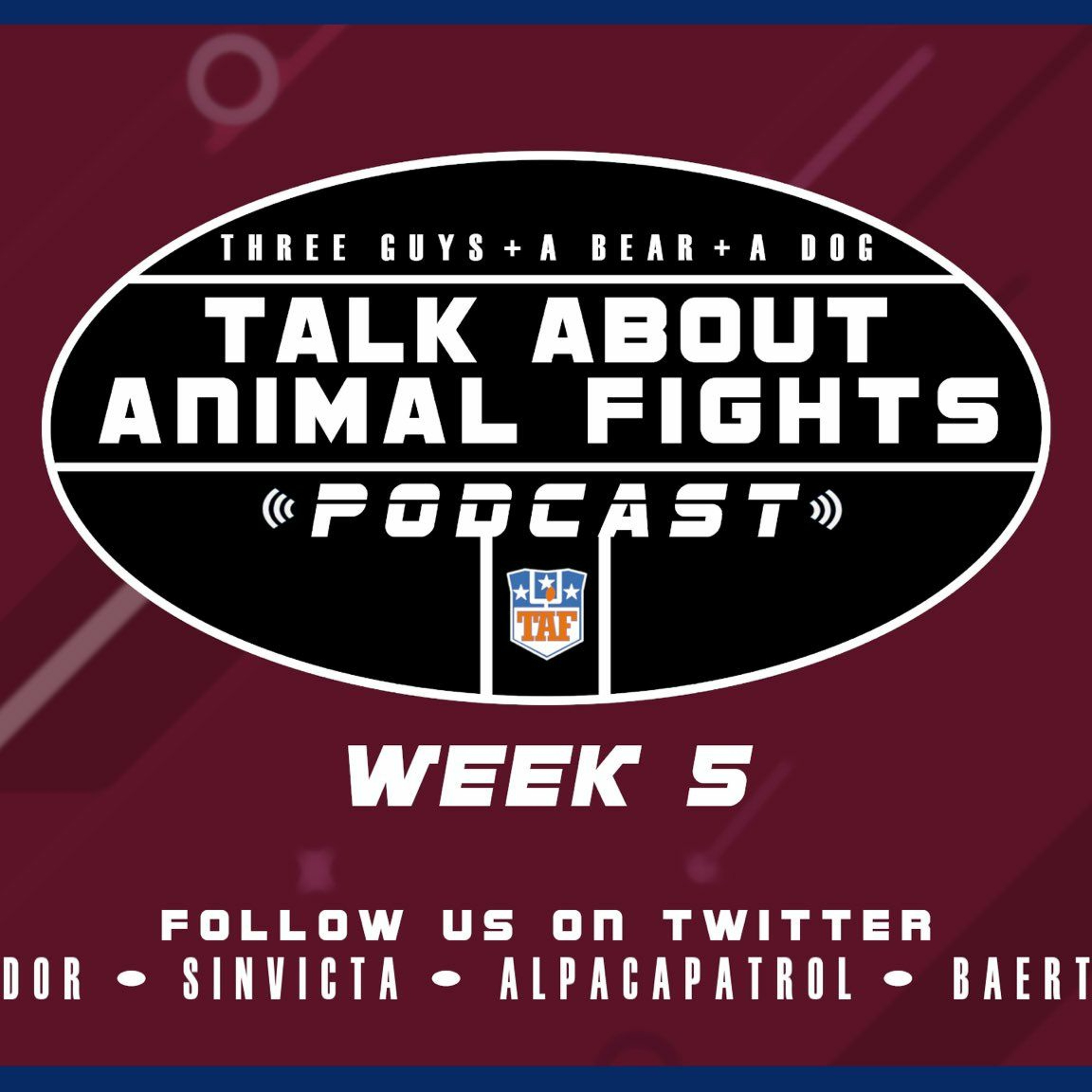 Three Guys (And a Bear and a Dog) Talk About Football - 2021-2022 NFL Week 5 episode artwork