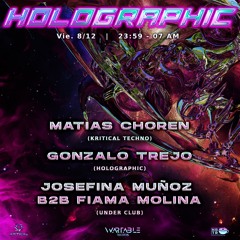 Josefina Muñoz B2B Fiama Molina | Holographic  Vol VII ( 6 cdjs & 2 mixers)  4:30 - 7:30