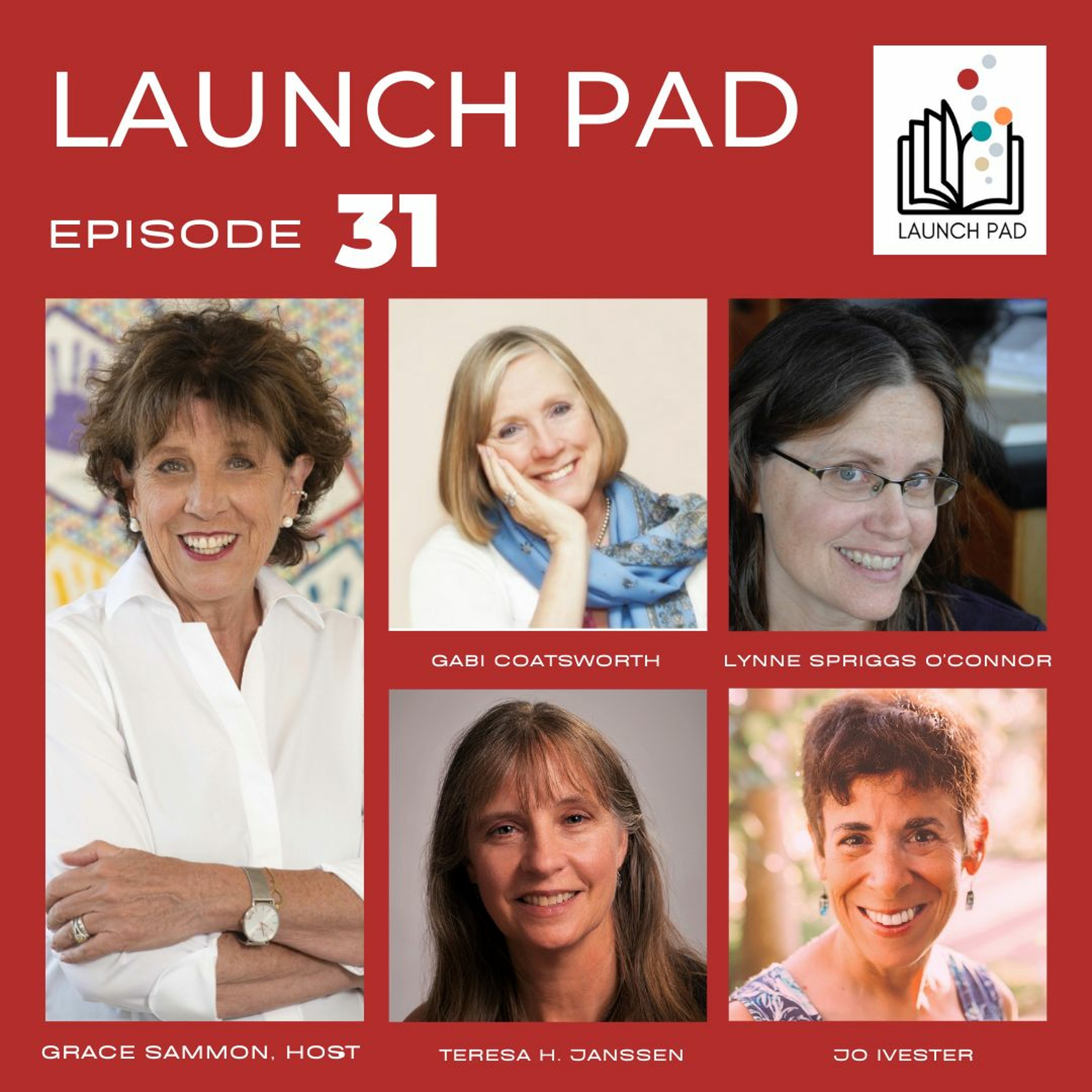 cover of episode EPISODE 31 With Gabi Coatsworth, Jo Ivester, Teresa H. Janssen, & Lynne Spriggs O’Connor