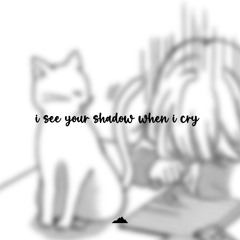 i see your shadow when i cry
