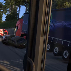 SIR, THE SECOND TRUCK HAS HIT THE CAR!