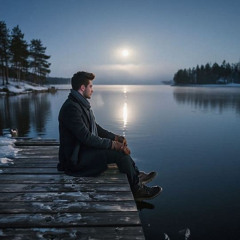 WINTER NIGHT BY THE LAKE