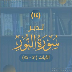١٤- تدبر سورة النور - الآيات (٤١ - ٥٤) - شريف علي