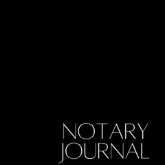 free EPUB 📌 Notary Journal: Public Notary Log Book for Notarial Acts | Notary Public