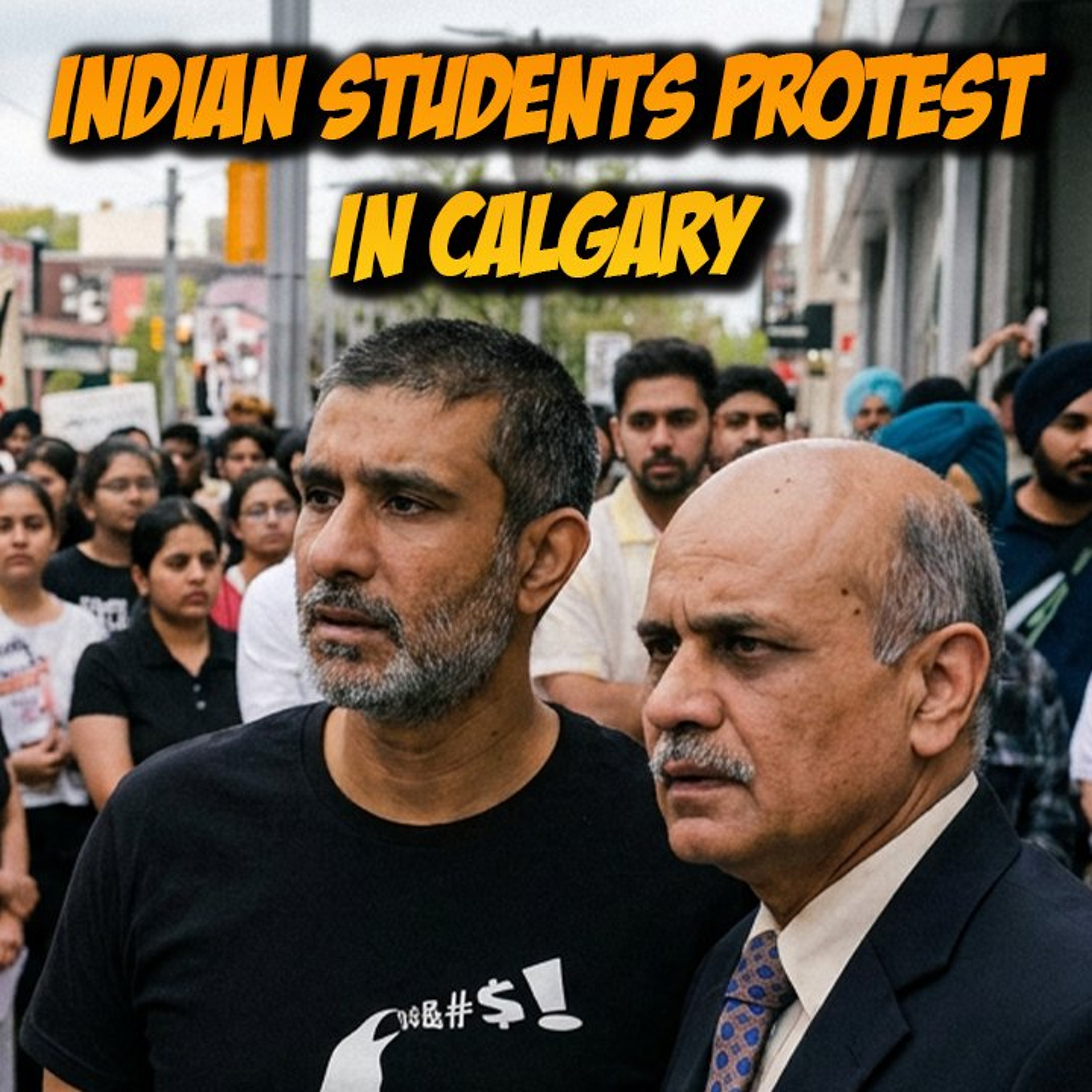 Indian International Students Protest In Canada