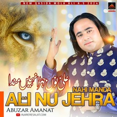 Ali Nu Jehra Nahi Manda | Abuzar Amanat | 2024 || New Qasida Mola Ali A.s Copy Copy