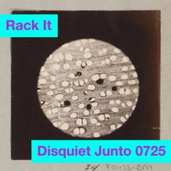 Disquiet Junto Project 0725: Rack It