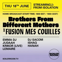 Emma DJ | Boiler Room: Streaming from Isolation with BFDM & Fusion Mes Couilles