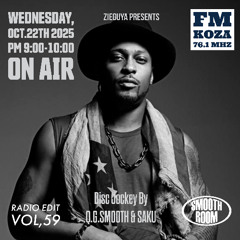 【Radio】2025/10/22 at.FM KOZA (76.1MHz) SMOOTH ROOM-Radio Edit- Vol.59 Live DJ mix By DJ Q.G.SMOOTH