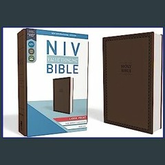 read NIV, Value Thinline Bible, Large Print, Leathersoft, Brown, Comfort Print Read Ebook ✨ NCE Exam