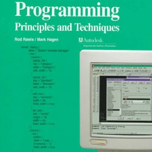 Stream download pdf autolisp programming principles and techniques