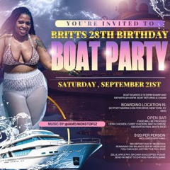Britt's 28 Bday Boat ride 2024