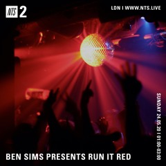 BEN SIMS Pres RUN IT RED 65. MAY 2020 (+Bonus Hour)