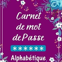 Download Pdf Carnet De Mot De Passe Alphabã©tique: Rã©pertoire Avec Onglets Dans L'ordre Alphabã©ti