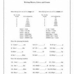 Writing Meters Liters And Grams Answer Key.47