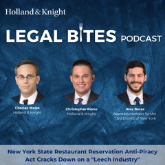 New York State Restaurant Reservation Anti-Piracy Act Cracks Down on a "Leech Industry"