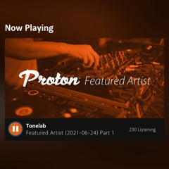Tonelab - featured artist on Proton Radio (24/06/2021)