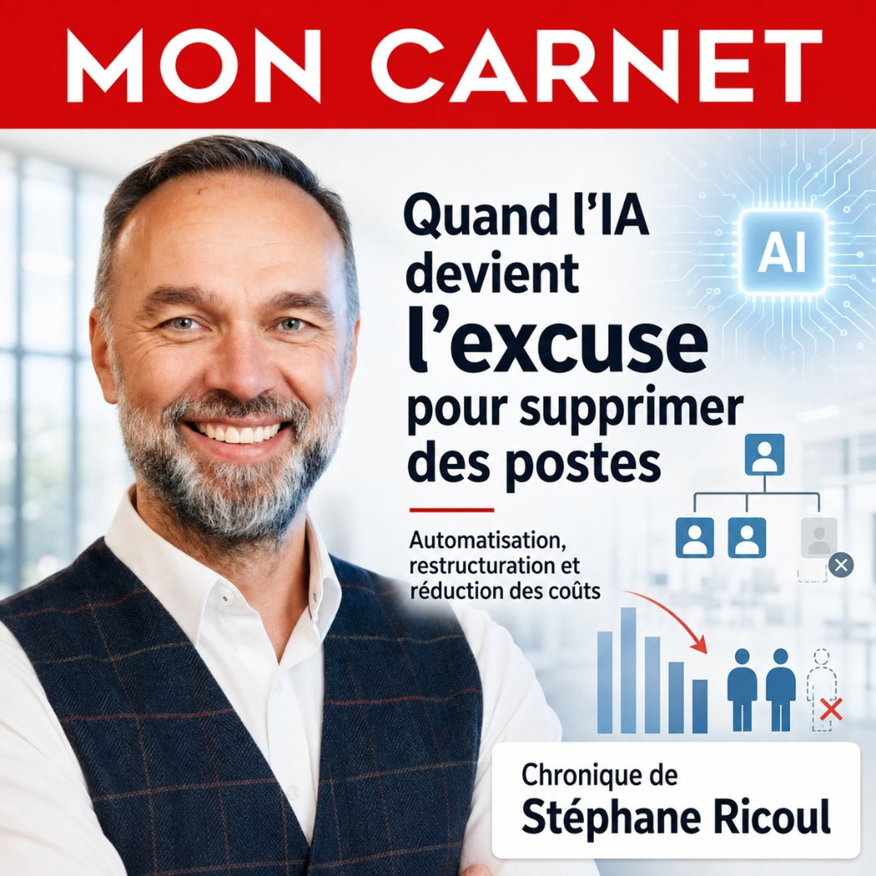 Ricoul : Quand l’IA devient l’excuse pour supprimer des postes