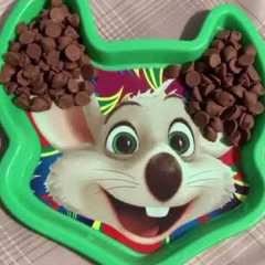 CHOCOLATE CHIPS (on the chuck e cheese plate)