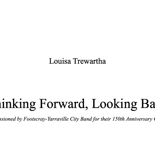 Thinking Forward, Looking Bach