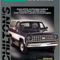 FREE EPUB 🖋️ Chevrolet Blazer and Jimmy, 1969-82 (Chilton Total Car Care Series Manu